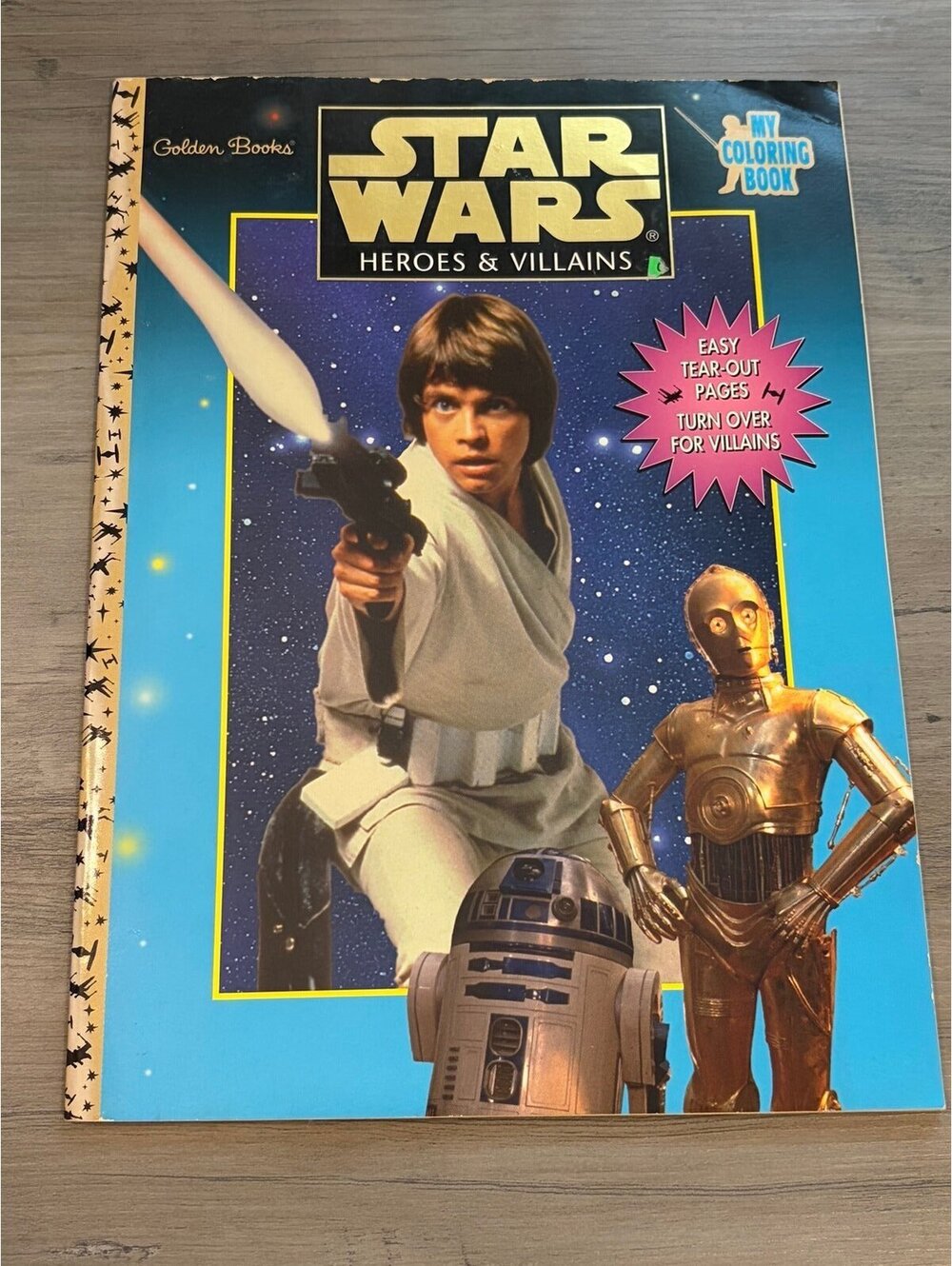 Vintage Star Wars Coloring Book Unused 1997